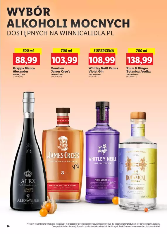 Lidl - gazetka promocyjna KATALOG ALKOHOLI MOCNYCH  do soboty 26.10 - strona 14