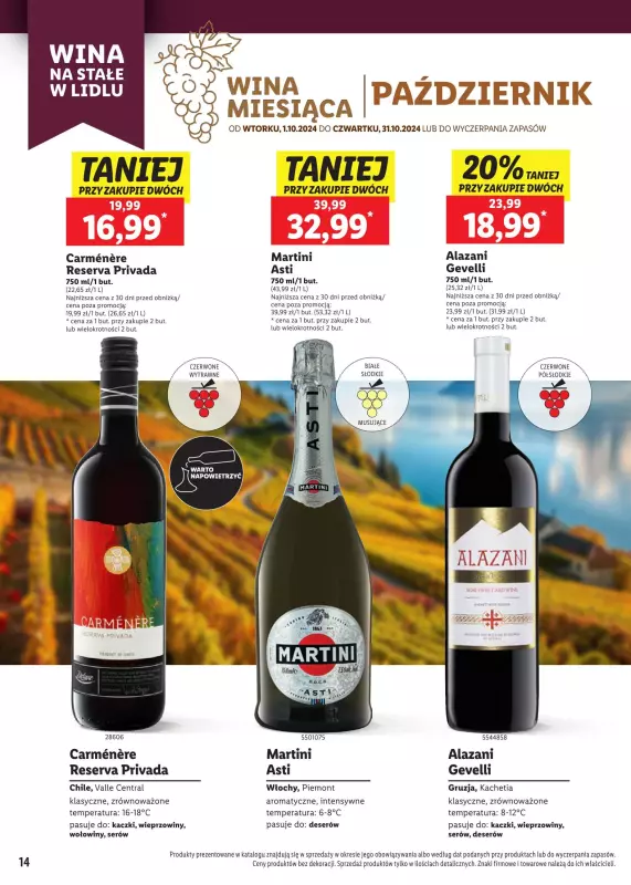 Lidl - gazetka promocyjna KARTA WIN. JESIENNY TOAST  do soboty 26.10 - strona 14