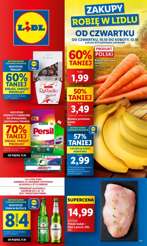 Lidl - gazetka promocyjna Oferta od czwartku od czwartku 10.10 do soboty 12.10