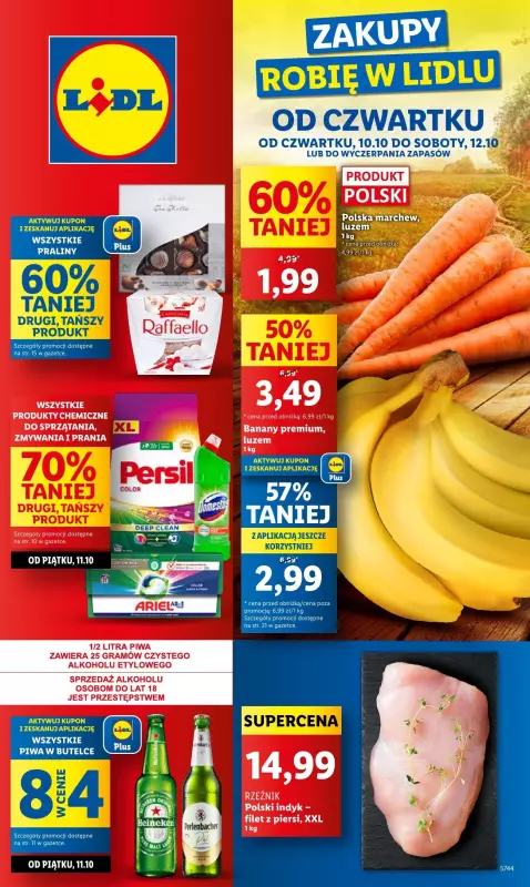 Lidl - gazetka promocyjna Oferta od czwartku od czwartku 10.10 do soboty 12.10