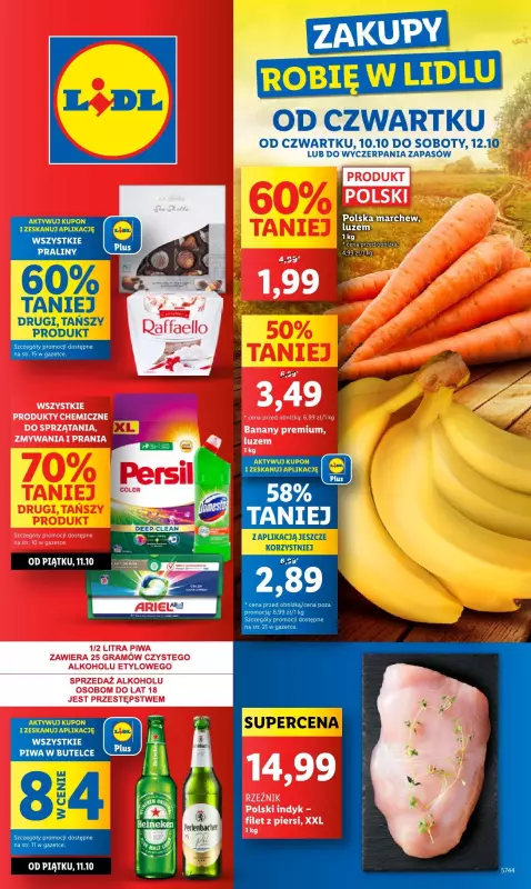 Lidl - gazetka promocyjna Oferta od czwartku od czwartku 10.10 do soboty 12.10