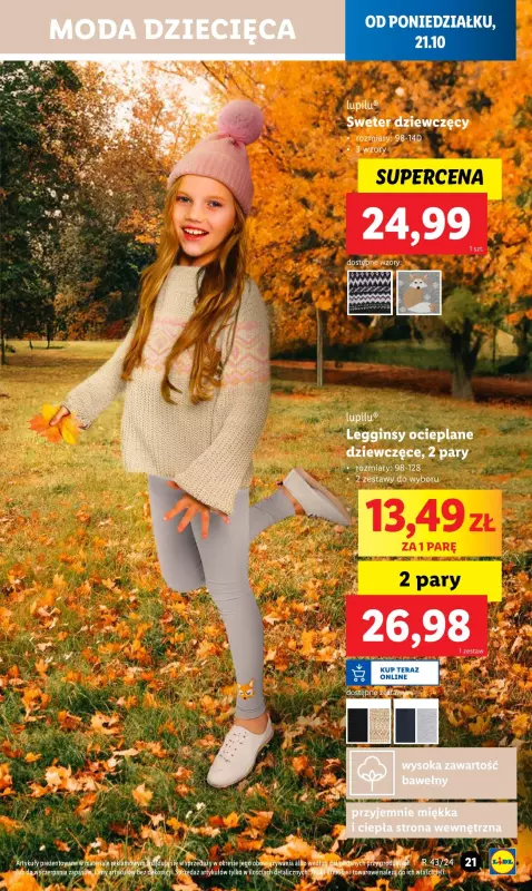 Lidl - gazetka promocyjna Katalog od poniedziałku 21.10 do soboty 26.10 - strona 21