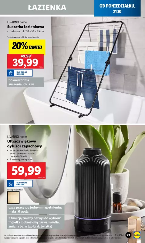 Lidl - gazetka promocyjna Katalog od poniedziałku 21.10 do soboty 26.10 - strona 23