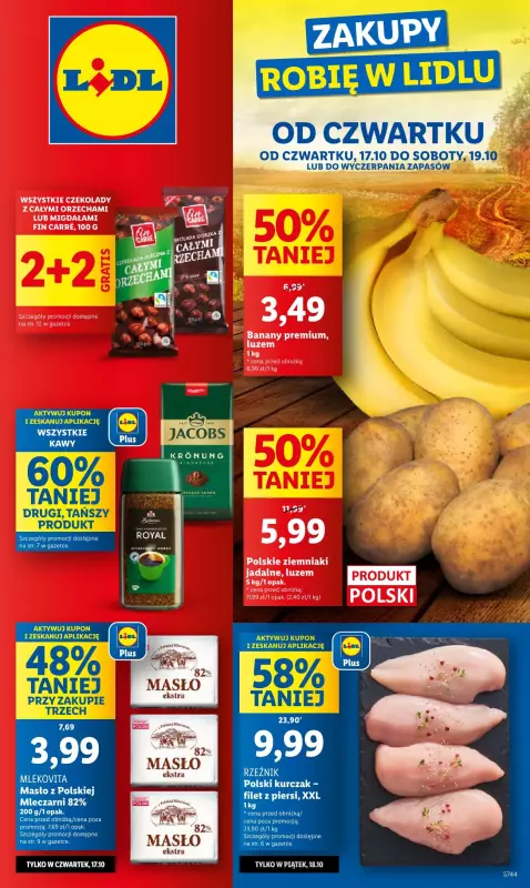 Lidl - gazetka promocyjna Oferta od czwartku od czwartku 17.10 do soboty 19.10