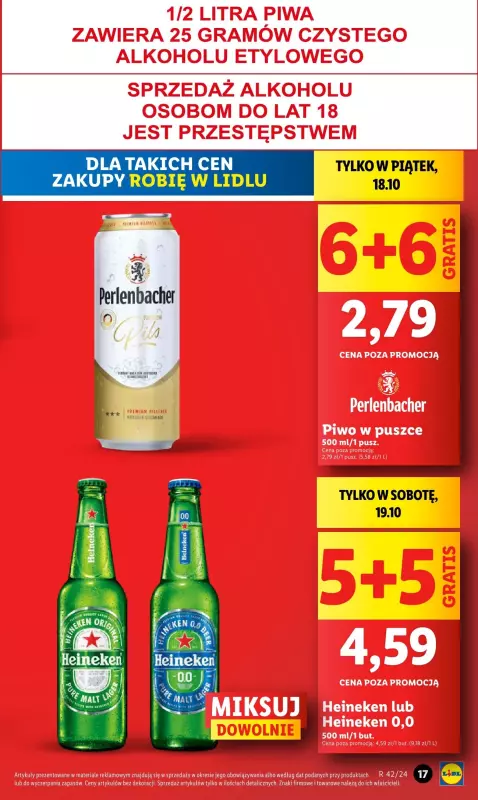 Lidl - gazetka promocyjna Oferta od czwartku od czwartku 17.10 do soboty 19.10 - strona 17