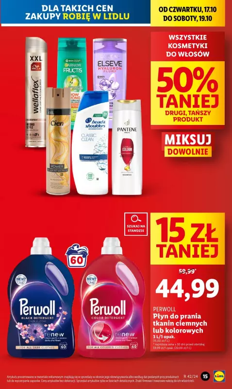 Lidl - gazetka promocyjna Oferta od czwartku od czwartku 17.10 do soboty 19.10 - strona 15