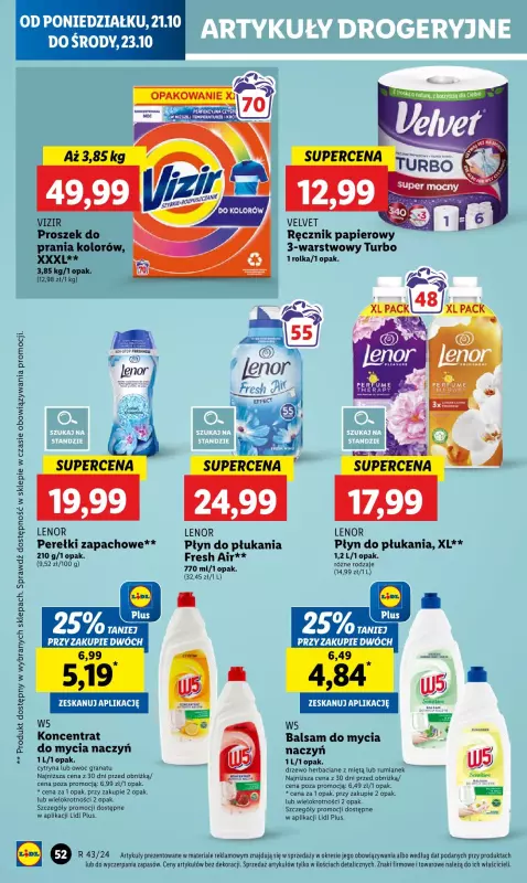 Lidl - gazetka promocyjna Oferta od poniedziałku od poniedziałku 21.10 do środy 23.10 - strona 58