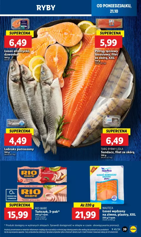 Lidl - gazetka promocyjna Oferta od poniedziałku od poniedziałku 21.10 do środy 23.10 - strona 43