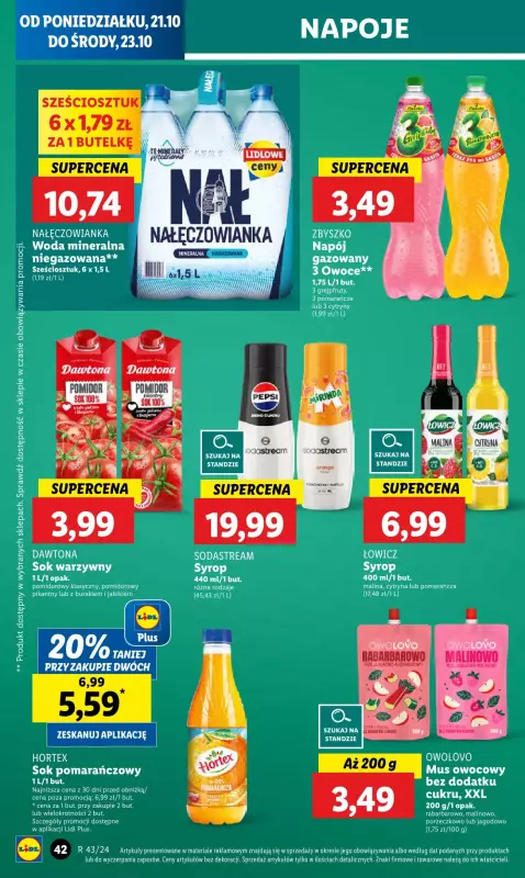 Lidl - gazetka promocyjna Oferta od poniedziałku od poniedziałku 21.10 do środy 23.10 - strona 46