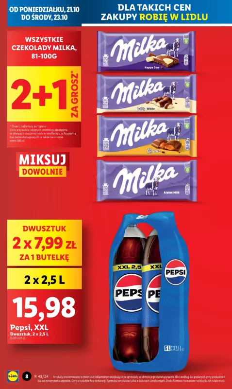 Lidl - gazetka promocyjna Oferta od poniedziałku od poniedziałku 21.10 do środy 23.10 - strona 8