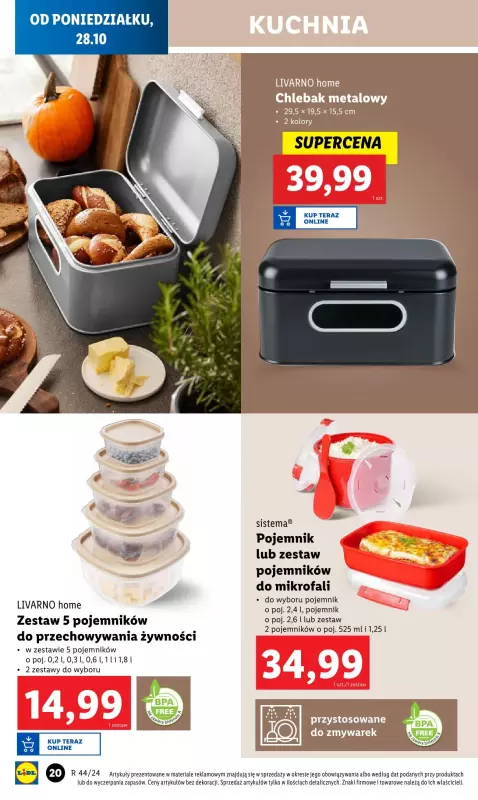 Lidl - gazetka promocyjna Katalog od poniedziałku 28.10 do soboty 02.11 - strona 22