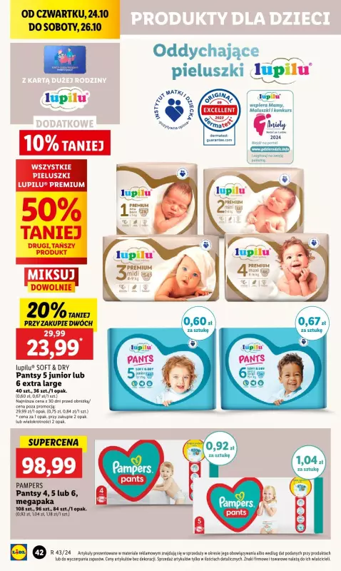 Lidl - gazetka promocyjna Oferta od czwartku od czwartku 24.10 do soboty 26.10 - strona 50