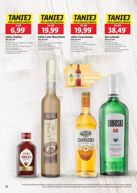 Lidl - gazetka promocyjna Katalog alkoholi mocnych od poniedziałku 28.10 do soboty 30.11 - strona 12