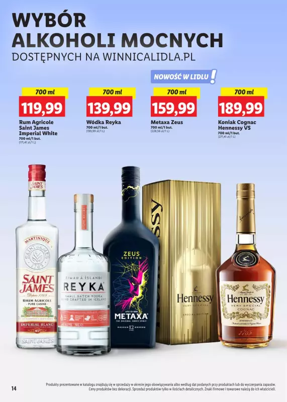 Lidl - gazetka promocyjna Katalog alkoholi mocnych od poniedziałku 28.10 do soboty 30.11 - strona 14