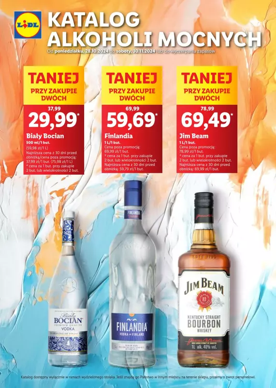 Lidl - gazetka promocyjna Katalog alkoholi mocnych od poniedziałku 28.10 do soboty 30.11