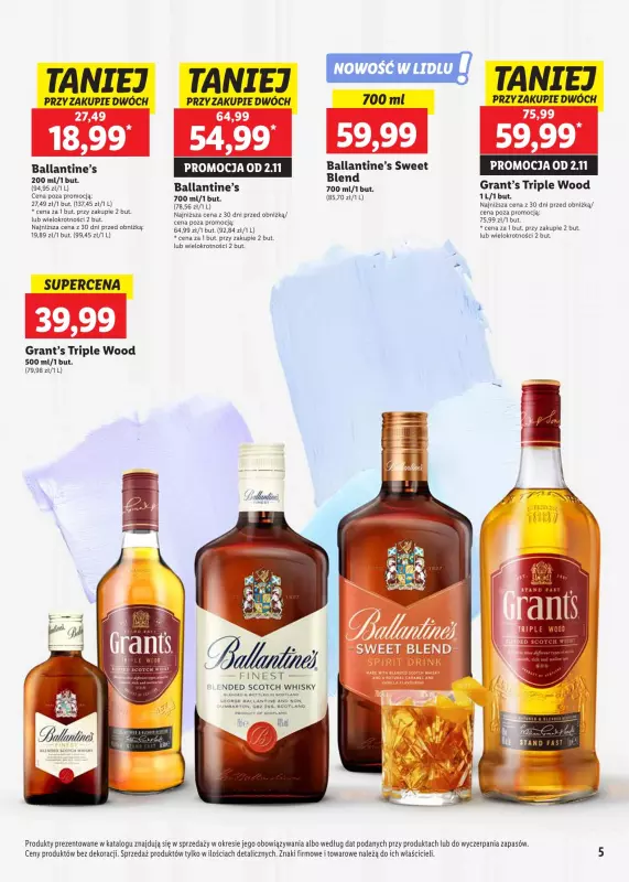 Lidl - gazetka promocyjna Katalog alkoholi mocnych od poniedziałku 28.10 do soboty 30.11 - strona 5