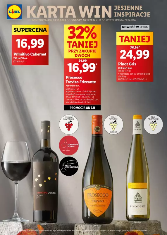 Lidl - gazetka promocyjna Karta Win- Jesienne inspiracje  do soboty 30.11