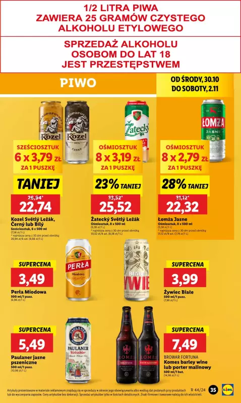 Lidl - gazetka promocyjna Oferta od środy od środy 30.10 do soboty 02.11 - strona 43