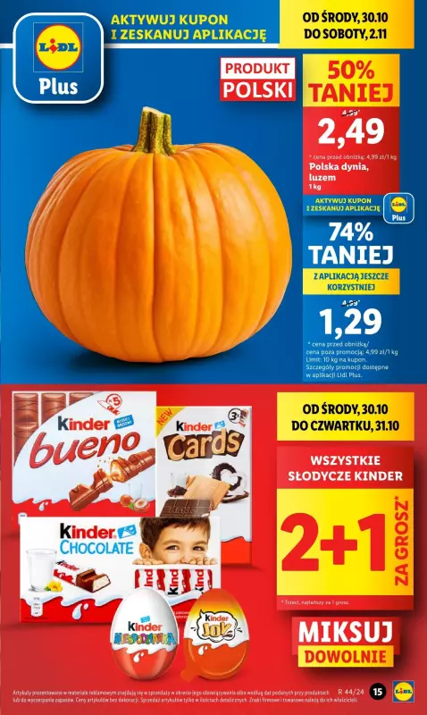 Lidl - gazetka promocyjna Oferta od środy od środy 30.10 do soboty 02.11 - strona 15