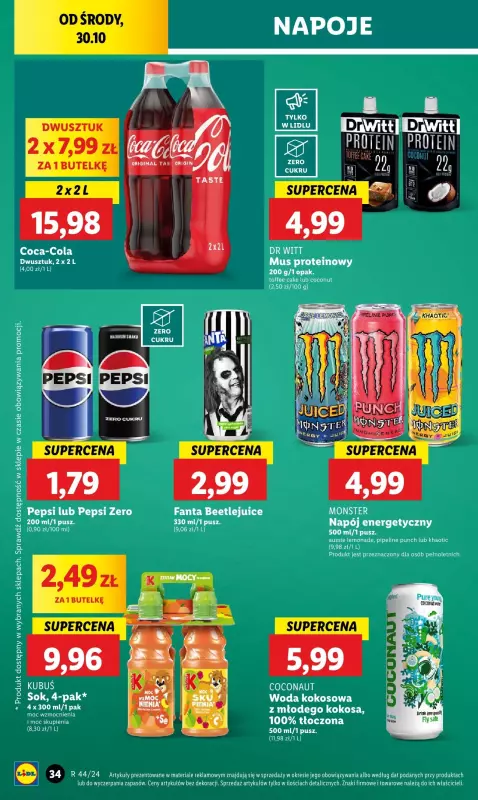 Lidl - gazetka promocyjna Oferta od środy od środy 30.10 do soboty 02.11 - strona 44