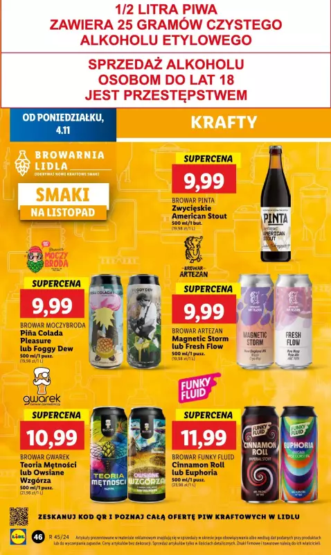 Lidl - gazetka promocyjna Oferta od poniedziałku od poniedziałku 04.11 do środy 06.11 - strona 48