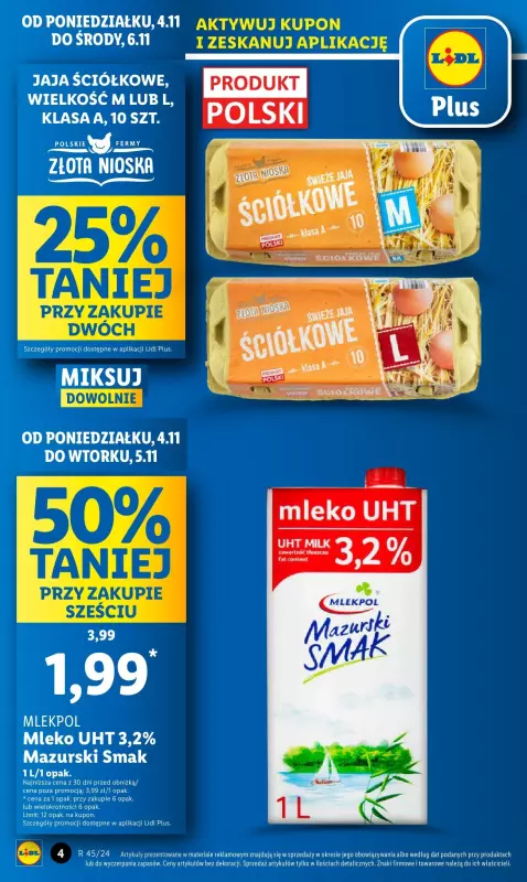 Lidl - gazetka promocyjna Oferta od poniedziałku od poniedziałku 04.11 do środy 06.11 - strona 4