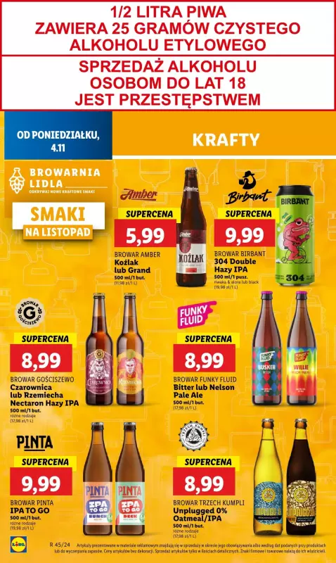 Lidl - gazetka promocyjna Oferta od poniedziałku od poniedziałku 04.11 do środy 06.11 - strona 50