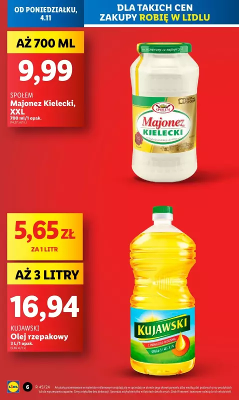 Lidl - gazetka promocyjna Oferta od poniedziałku od poniedziałku 04.11 do środy 06.11 - strona 6