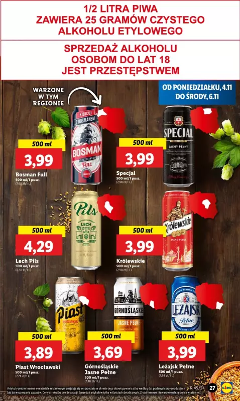 Lidl - gazetka promocyjna Oferta od poniedziałku od poniedziałku 04.11 do środy 06.11 - strona 31