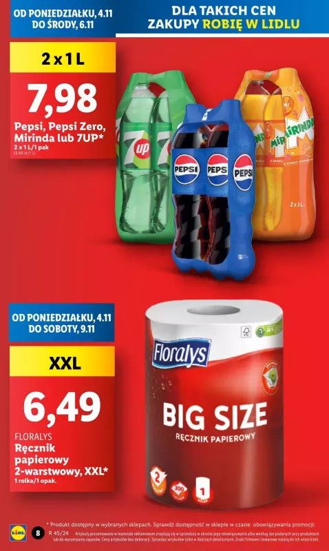 Lidl - gazetka promocyjna Oferta od poniedziałku od poniedziałku 04.11 do środy 06.11 - strona 8