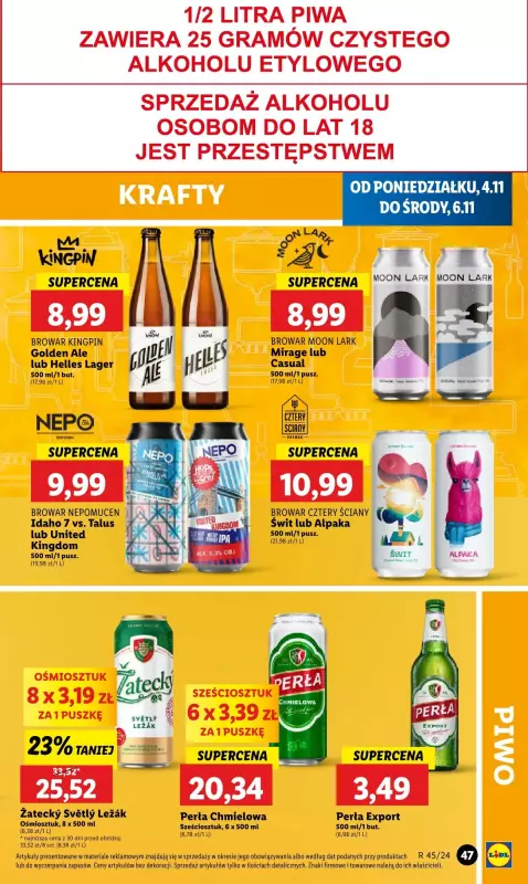 Lidl - gazetka promocyjna Oferta od poniedziałku od poniedziałku 04.11 do środy 06.11 - strona 49