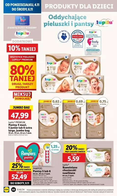 Lidl - gazetka promocyjna Oferta od poniedziałku od poniedziałku 04.11 do środy 06.11 - strona 56