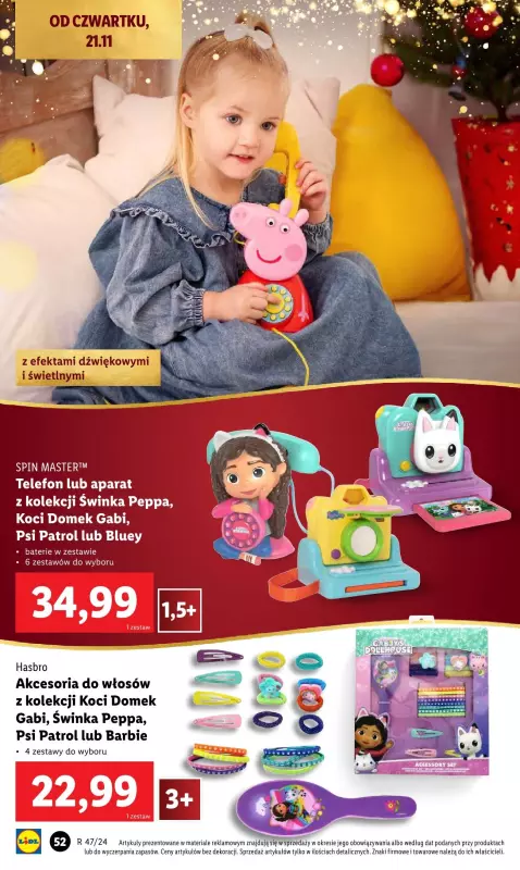 Lidl - gazetka promocyjna Katalog zabawek od soboty 02.11 do wtorku 24.12 - strona 52