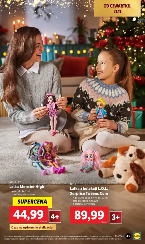 Lidl - gazetka promocyjna Katalog zabawek od soboty 02.11 do wtorku 24.12 - strona 45