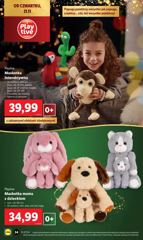 Lidl - gazetka promocyjna Katalog zabawek od soboty 02.11 do wtorku 24.12 - strona 54