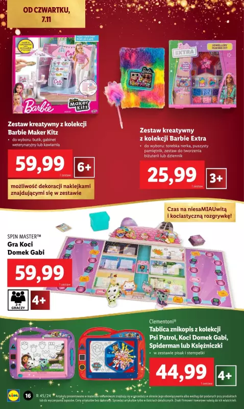 Lidl - gazetka promocyjna Katalog zabawek od soboty 02.11 do wtorku 24.12 - strona 16