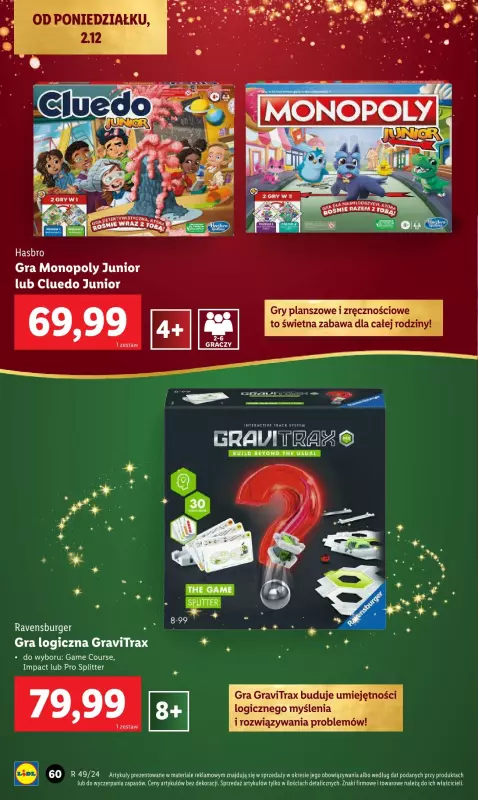 Lidl - gazetka promocyjna Katalog zabawek od soboty 02.11 do wtorku 24.12 - strona 60