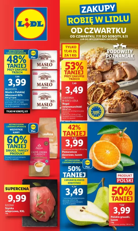 Lidl - gazetka promocyjna Oferta od czwartku od czwartku 07.11 do soboty 09.11