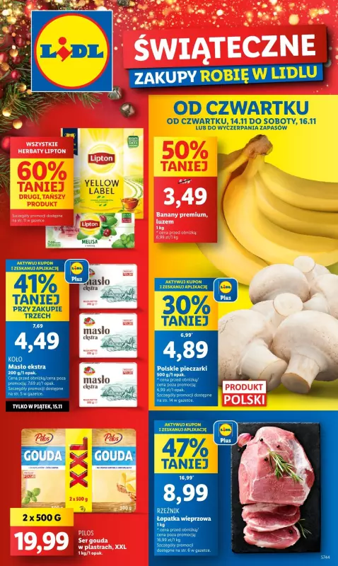 Lidl - gazetka promocyjna Oferta od czwartku od czwartku 14.11 do soboty 16.11