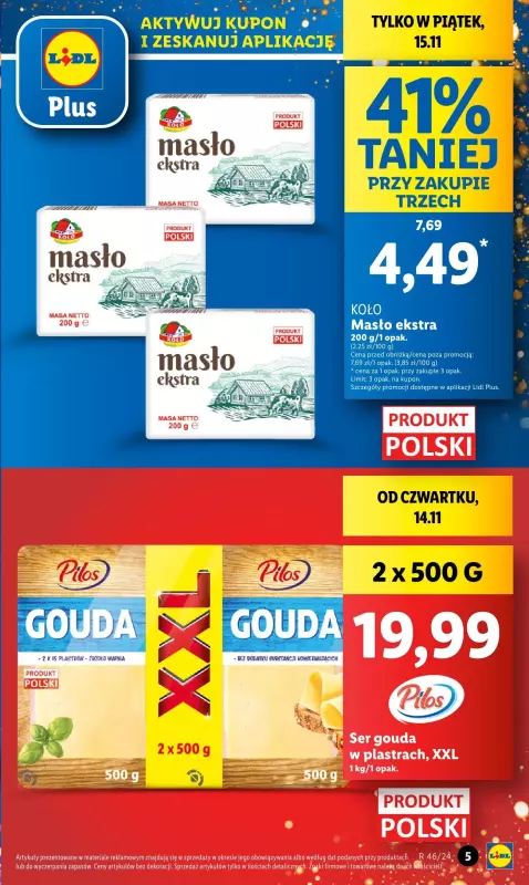 Lidl - gazetka promocyjna Oferta od czwartku od czwartku 14.11 do soboty 16.11 - strona 5