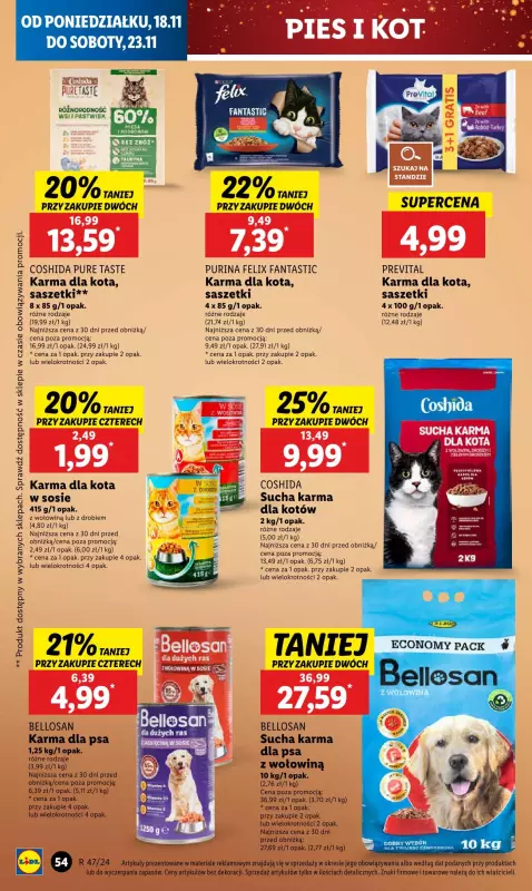 Lidl - gazetka promocyjna Oferta od poniedziałku od poniedziałku 18.11 do środy 20.11 - strona 62