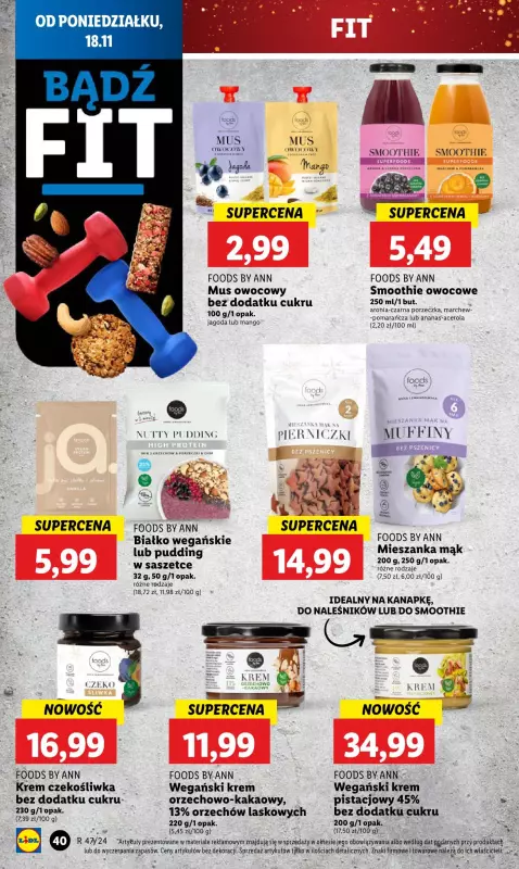 Lidl - gazetka promocyjna Oferta od poniedziałku od poniedziałku 18.11 do środy 20.11 - strona 46