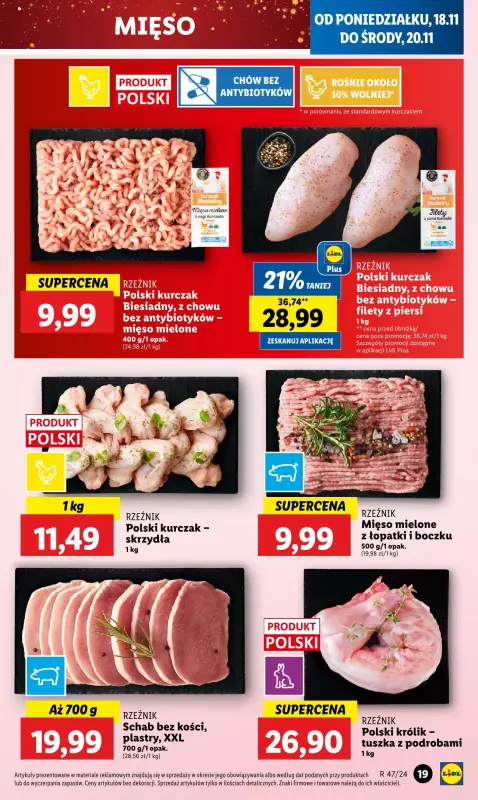 Lidl - gazetka promocyjna Oferta od poniedziałku od poniedziałku 18.11 do środy 20.11 - strona 23