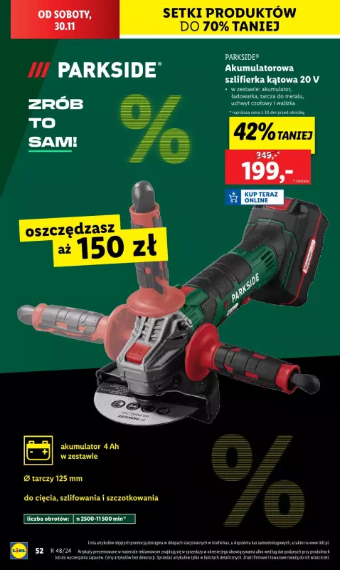 Lidl - gazetka promocyjna Katalog od poniedziałku 25.11 do soboty 30.11 - strona 54