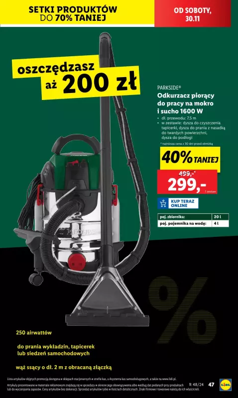 Lidl - gazetka promocyjna Katalog od poniedziałku 25.11 do soboty 30.11 - strona 49