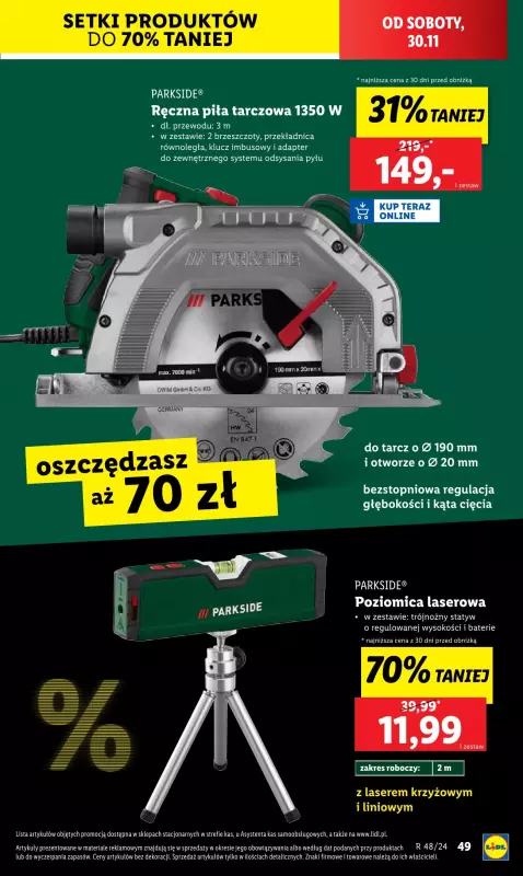 Lidl - gazetka promocyjna Katalog od poniedziałku 25.11 do soboty 30.11 - strona 51