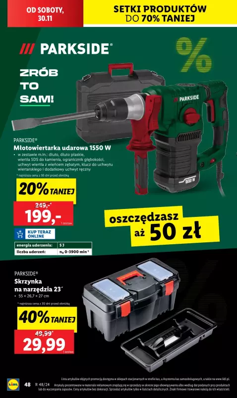 Lidl - gazetka promocyjna Katalog od poniedziałku 25.11 do soboty 30.11 - strona 50