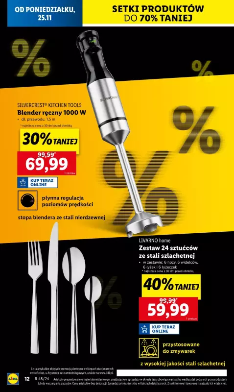 Lidl - gazetka promocyjna Katalog od poniedziałku 25.11 do soboty 30.11 - strona 12