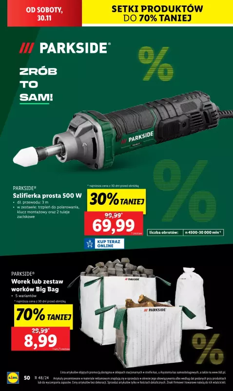 Lidl - gazetka promocyjna Katalog od poniedziałku 25.11 do soboty 30.11 - strona 52