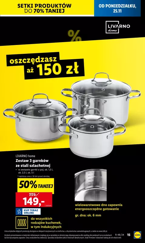 Lidl - gazetka promocyjna Katalog od poniedziałku 25.11 do soboty 30.11 - strona 15